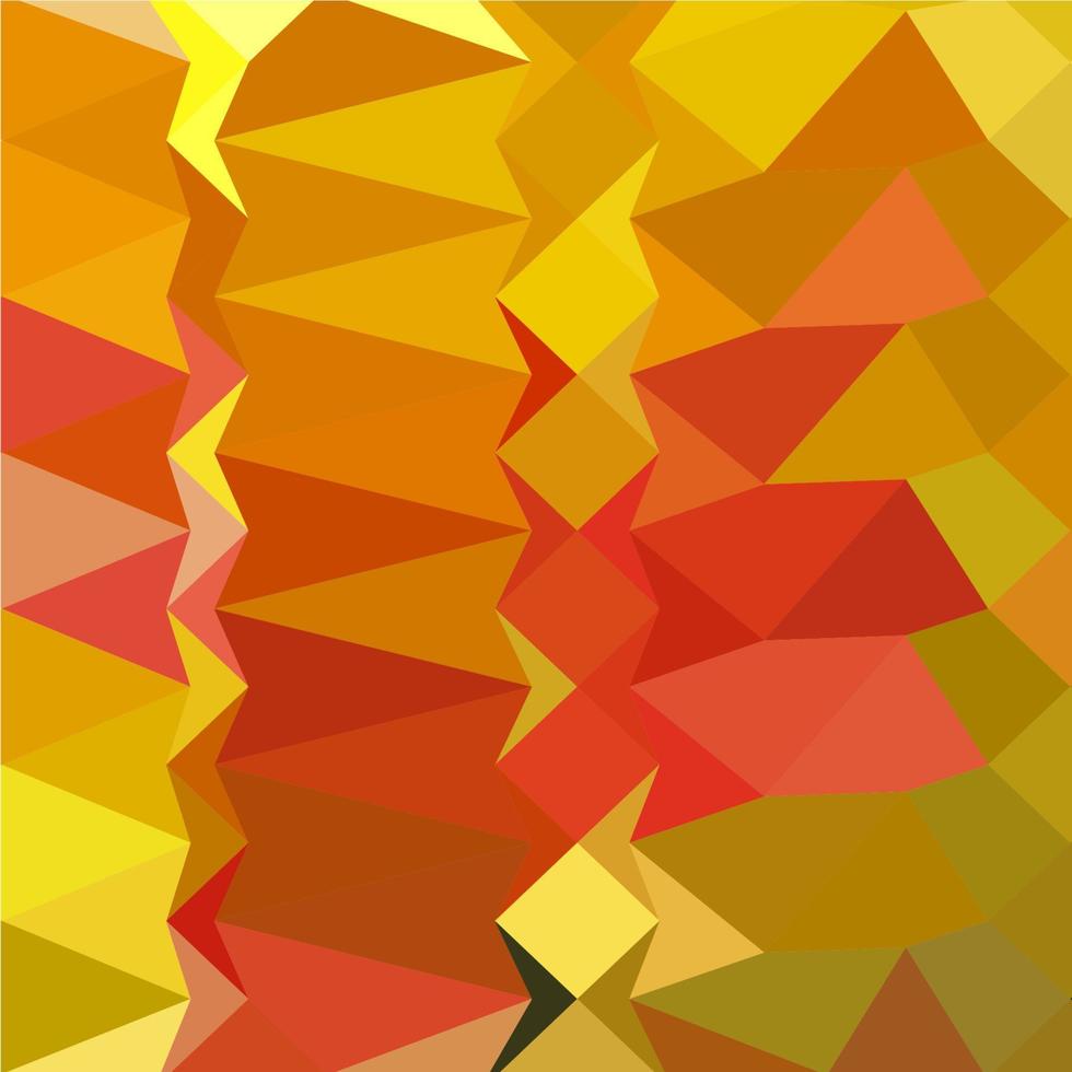 Golden Poppy Abstract Low Polygon Background vector