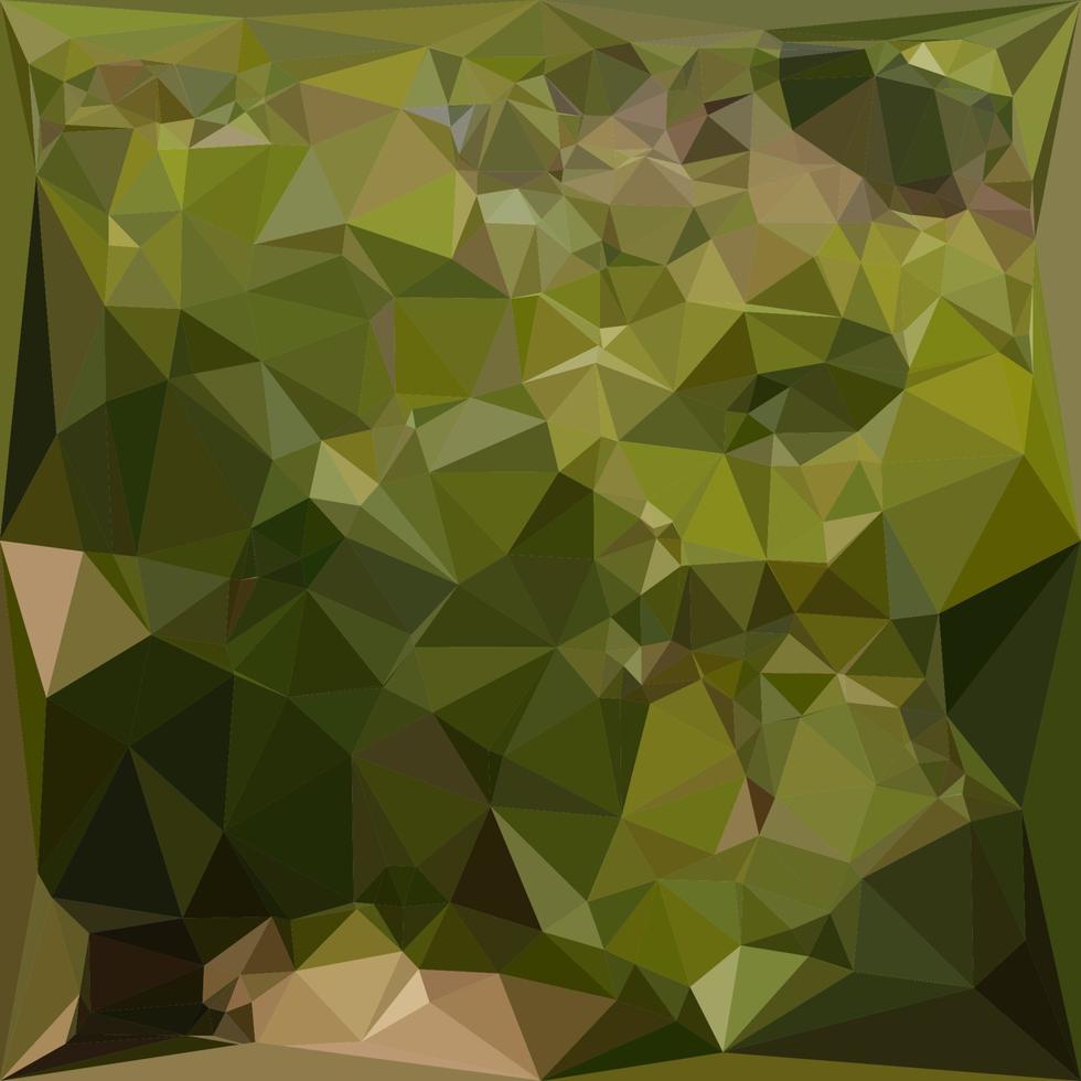 Olive Green Abstract Low Polygon Background vector