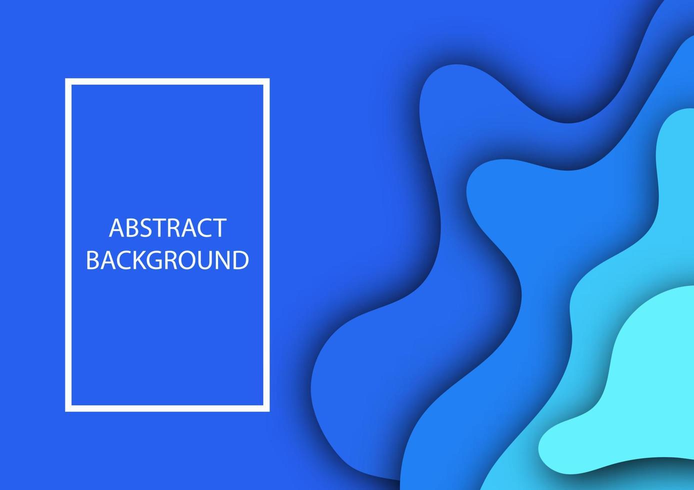 Fondo abstracto de tono de color azul 3d, estilo de forma de corte de papel. Diseño de diseño para presentaciones de negocios, tarjetas, folletos, pancartas. vector