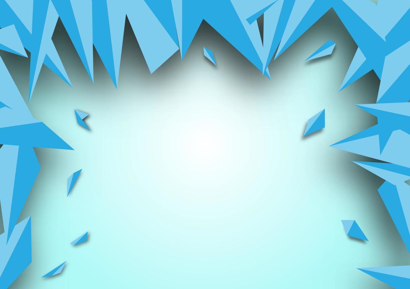 Abstract blue color polygon triangle geometric background.Design for cards, brochures, banners. vector