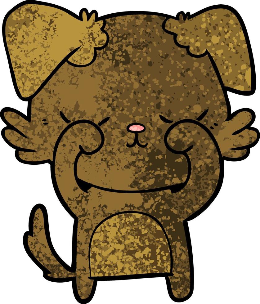 cute cartoon dog vector