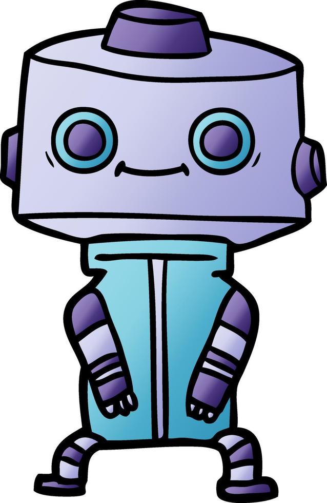 Vector cartoon robot