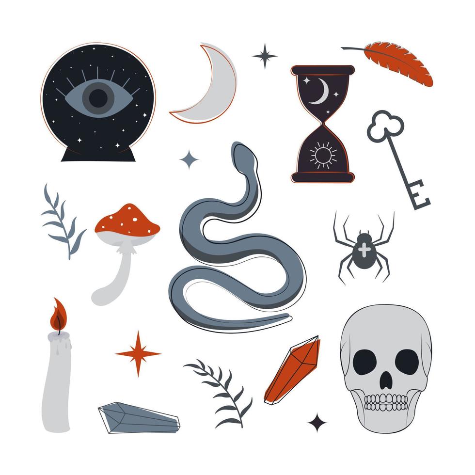 magic symbols collection vector