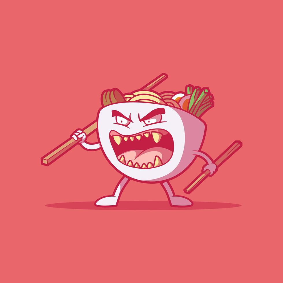 Mad Ramen Bowl character vector illustration. Food, funny, mascot design concept. 12392035 Vector Art at Vecteezy Mad Ramen Bowl character vector illustration. Food, funny, mascot design concept. 12392035 Vector Art at Vecteezy