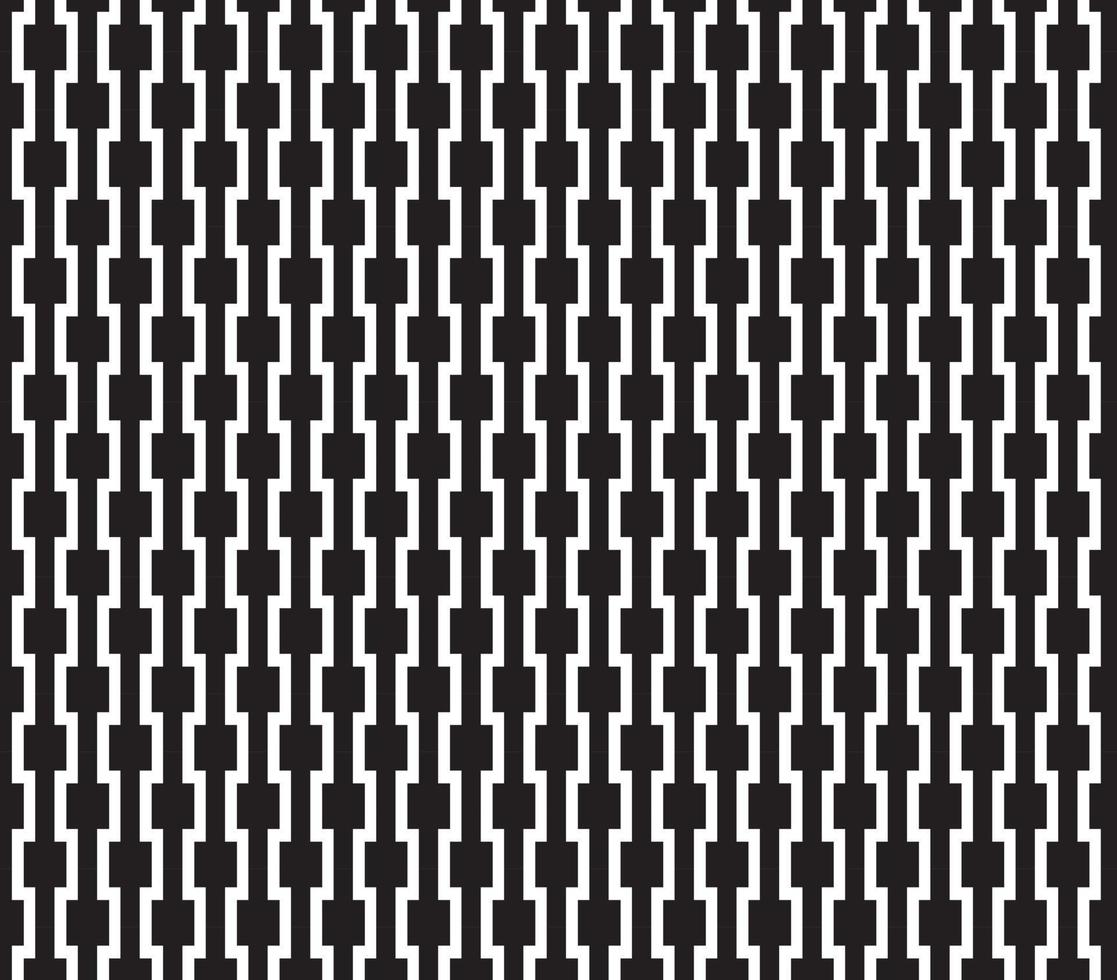 abstract pattern border Seamless black, gray and white square stripes Beautiful geometric maze pattern fabric. vector