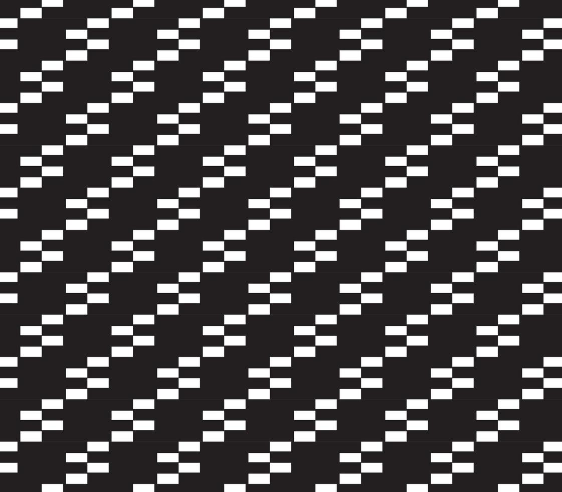 abstract pattern border Seamless black, gray and white square stripes Beautiful geometric maze pattern fabric. vector