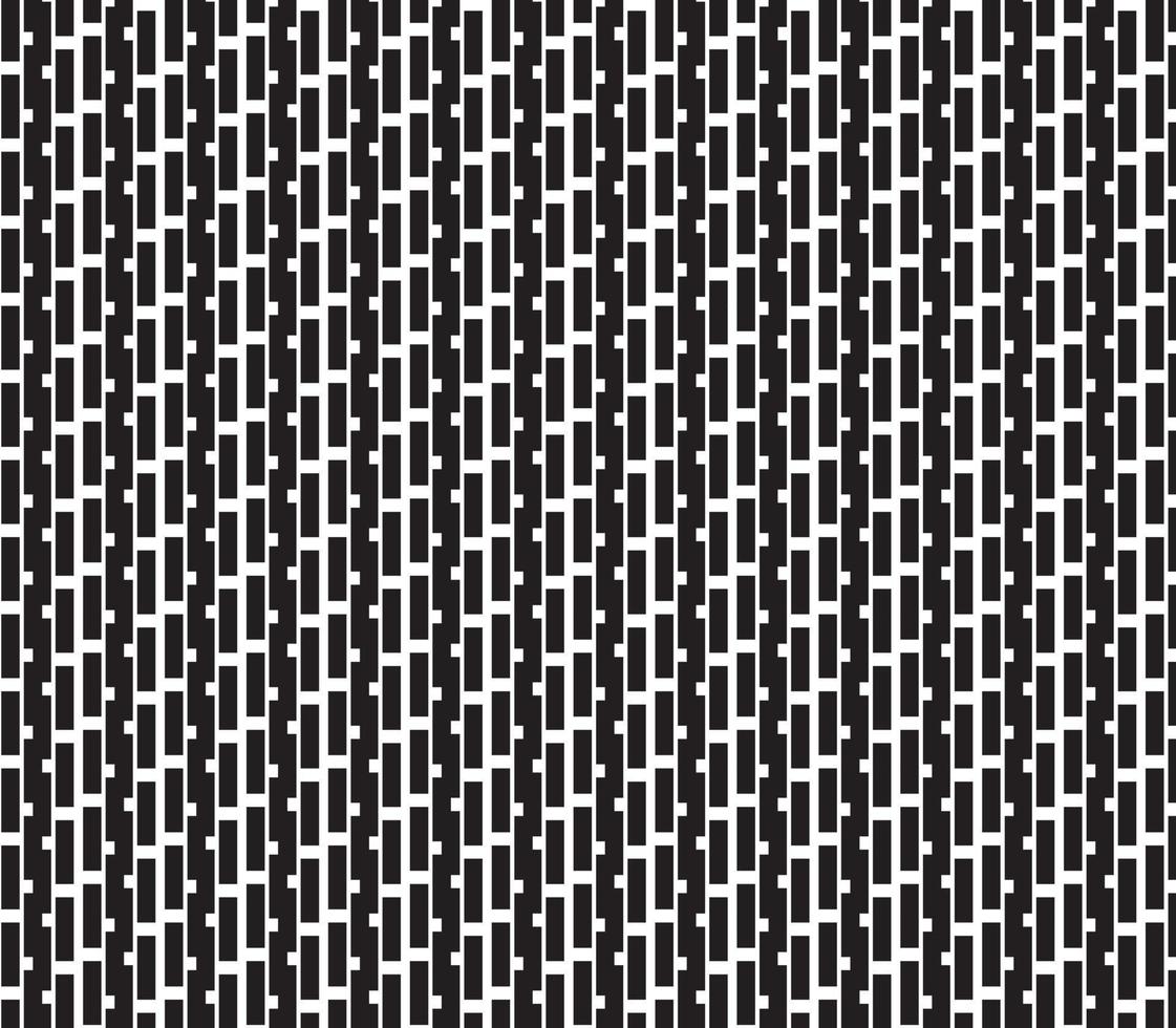 abstract pattern border Seamless black, gray and white square stripes Beautiful geometric maze pattern fabric. vector