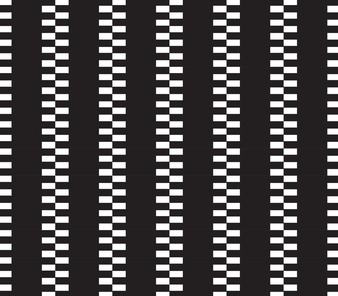 abstract pattern border Seamless black, gray and white square stripes Beautiful geometric maze pattern fabric. vector