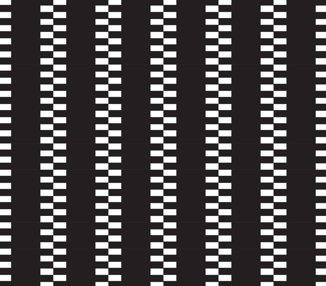 abstract pattern border Seamless black, gray and white square stripes Beautiful geometric maze pattern fabric. vector