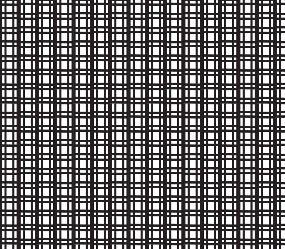 abstract pattern border Seamless black, gray and white square stripes Beautiful geometric maze pattern fabric. vector