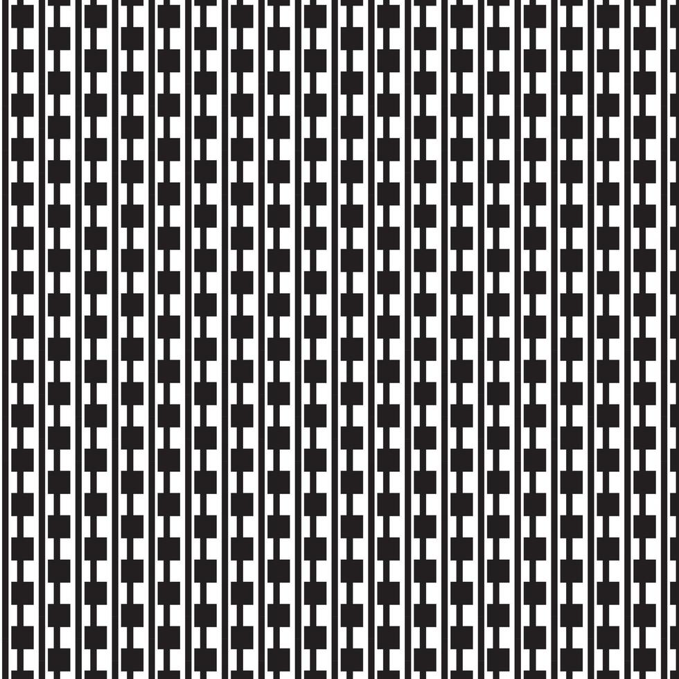 abstract pattern border Seamless black, gray and white square stripes Beautiful geometric maze pattern fabric. vector