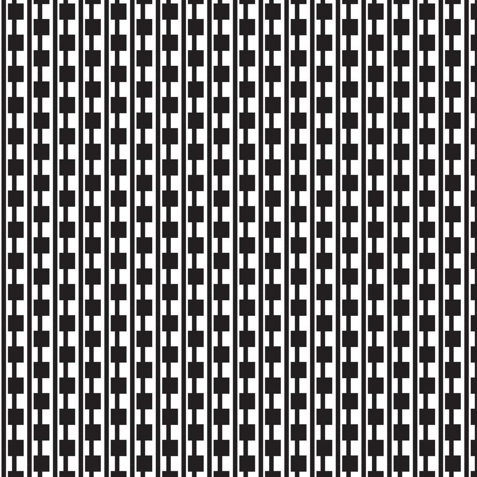 abstract pattern border Seamless black, gray and white square stripes Beautiful geometric maze pattern fabric. vector