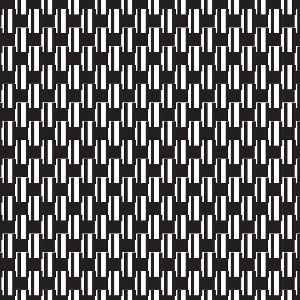 borde de patrón abstracto rayas cuadradas negras, grises y blancas sin costuras hermosa tela de patrón de laberinto geométrico. vector