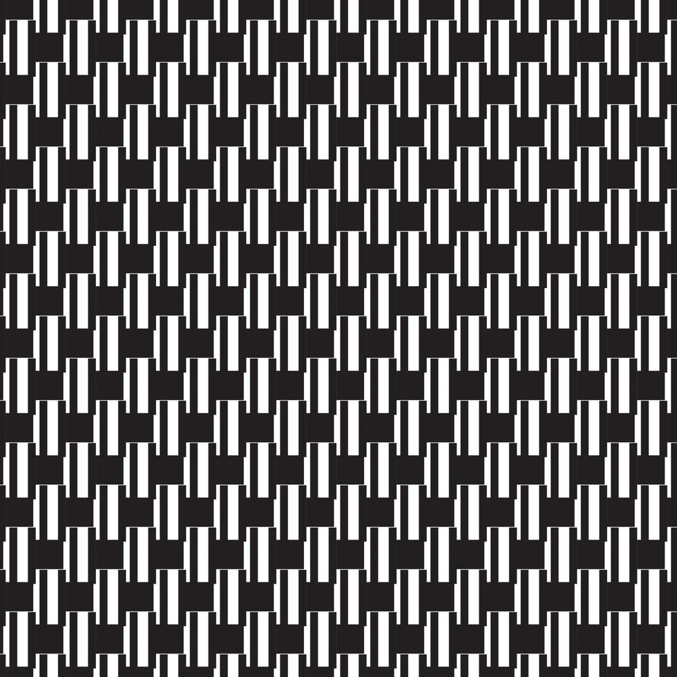 abstract pattern border Seamless black, gray and white square stripes Beautiful geometric maze pattern fabric. vector
