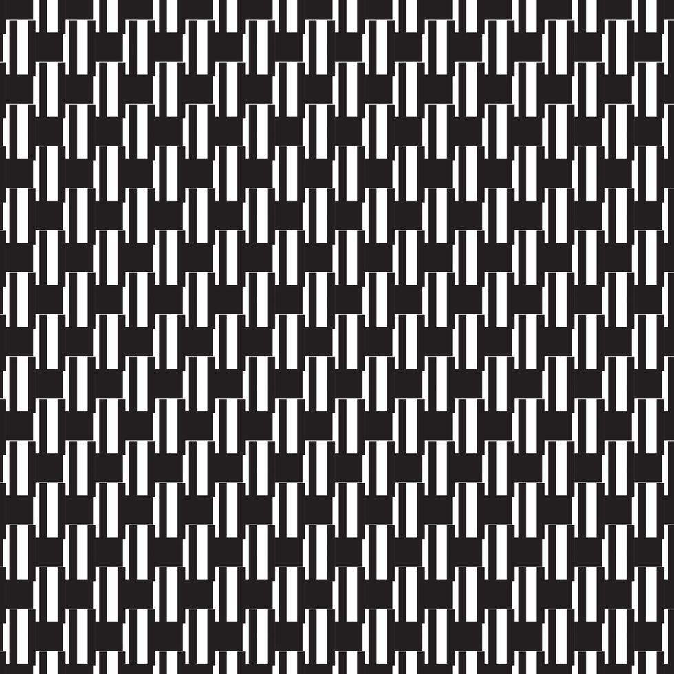 abstract pattern border Seamless black, gray and white square stripes Beautiful geometric maze pattern fabric. vector