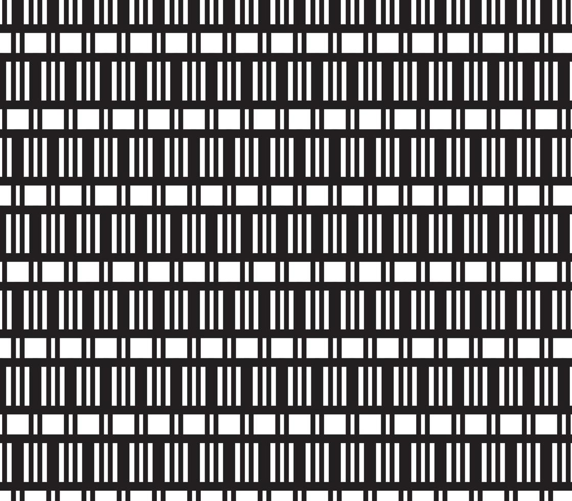 Printabstract pattern border Seamless black, gray and white square stripes Beautiful geometric maze pattern fabric. vector