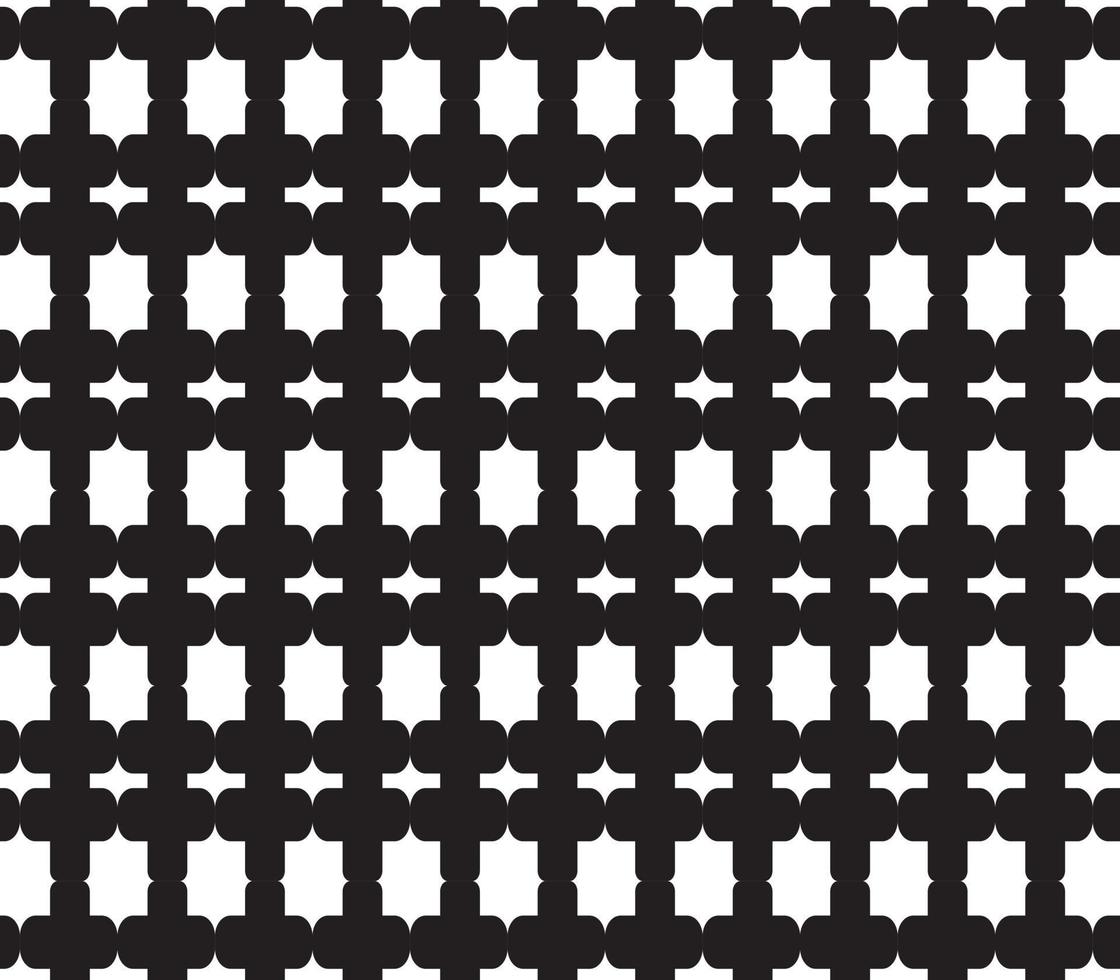 abstract pattern border Seamless black, gray and white square stripes Beautiful geometric maze pattern fabric. vector
