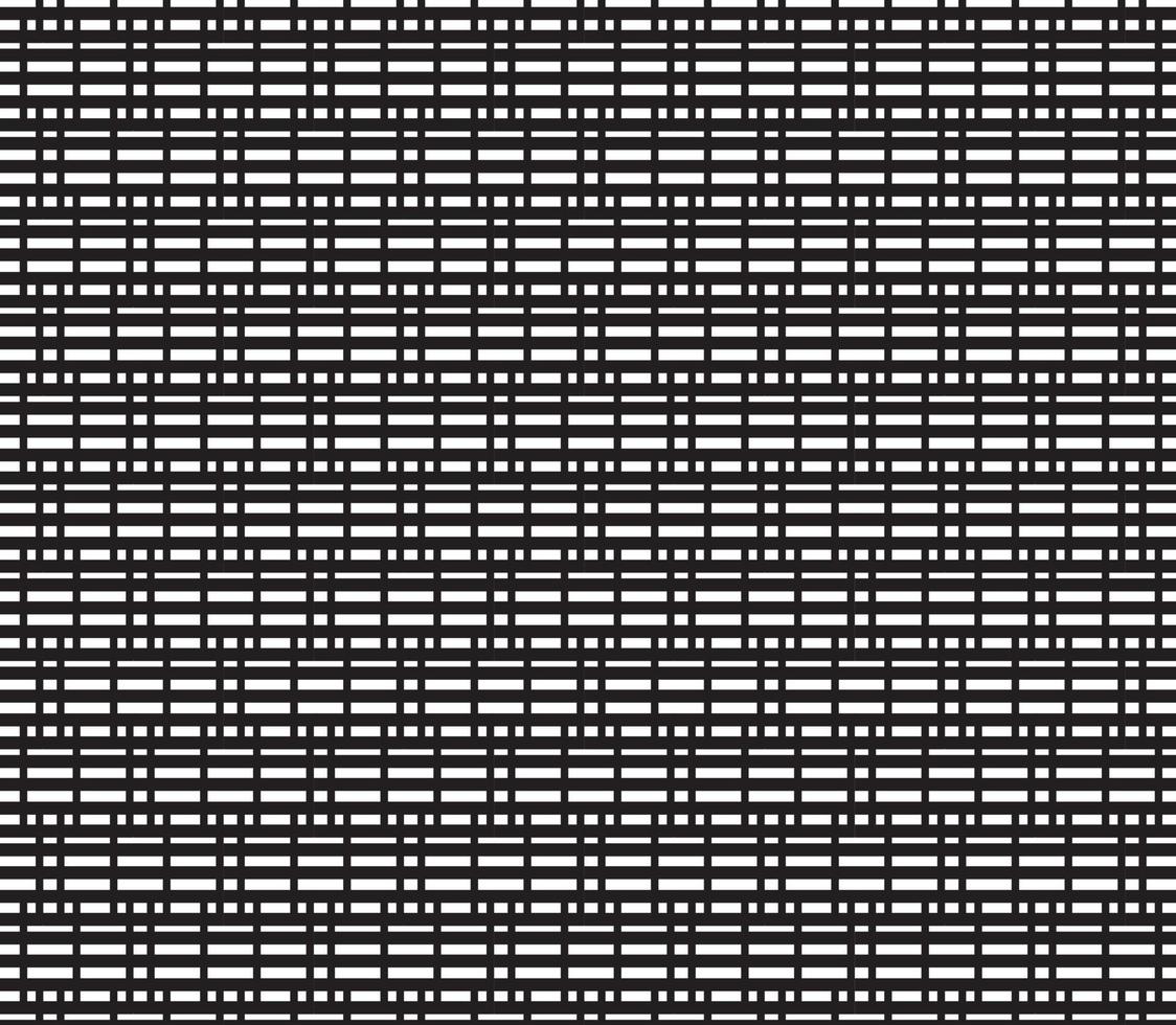 abstract pattern border Seamless black, gray and white square stripes Beautiful geometric maze pattern fabric. vector