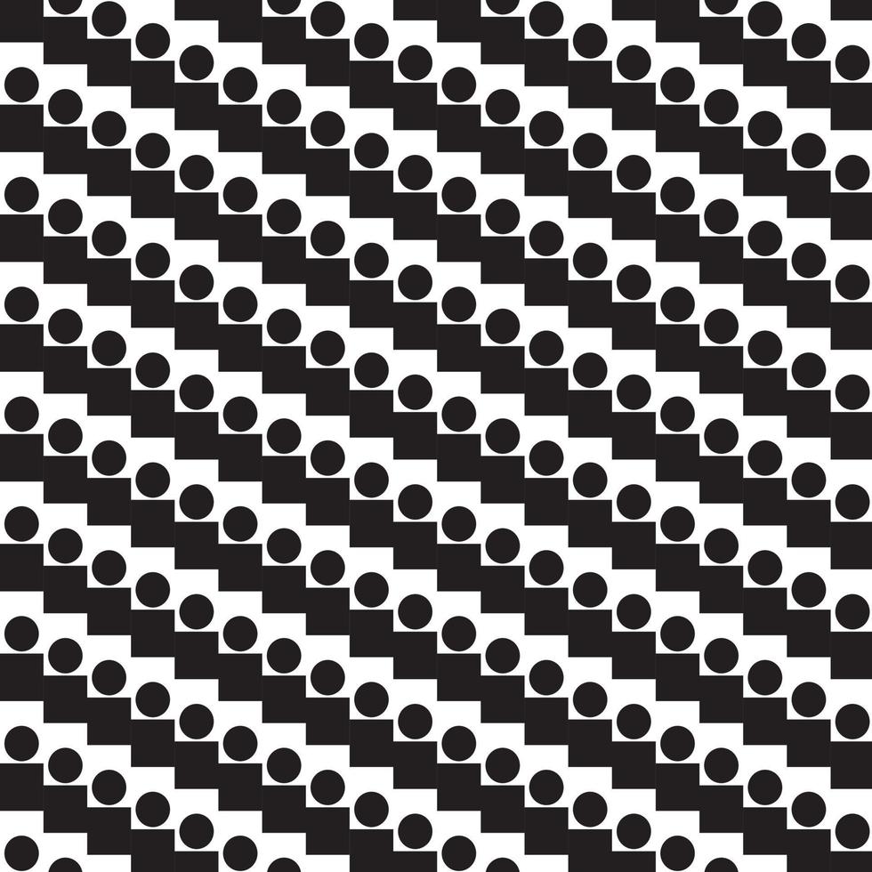abstract pattern border Seamless black, gray and white square stripes Beautiful geometric maze pattern fabric. vector