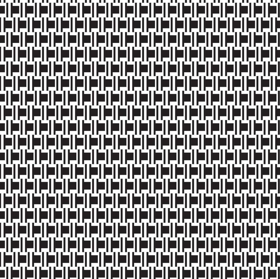abstract pattern border Seamless black, gray and white square stripes Beautiful geometric maze pattern fabric. vector