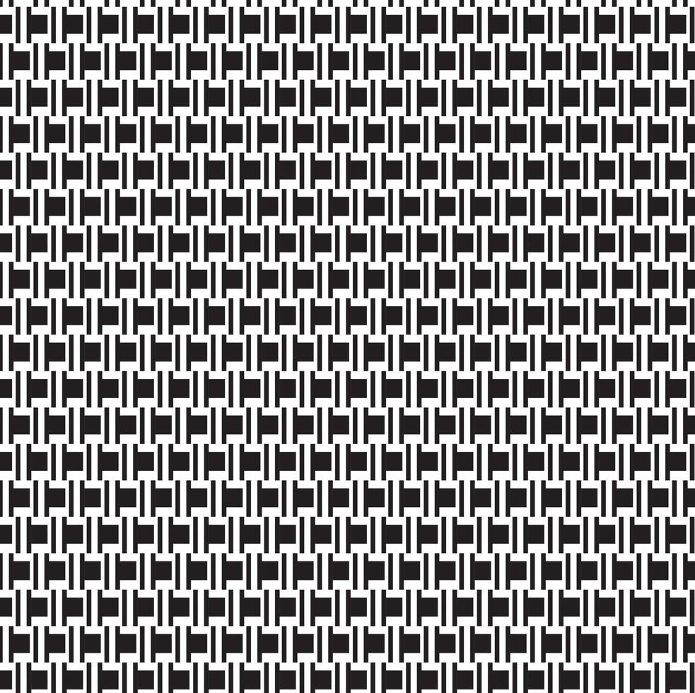 abstract pattern border Seamless black, gray and white square stripes Beautiful geometric maze pattern fabric. vector