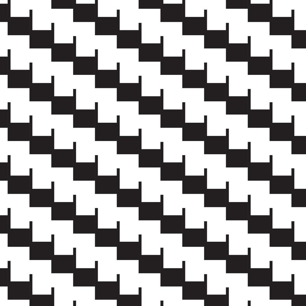 abstract pattern border Seamless black, gray and white square stripes Beautiful geometric maze pattern fabric. vector