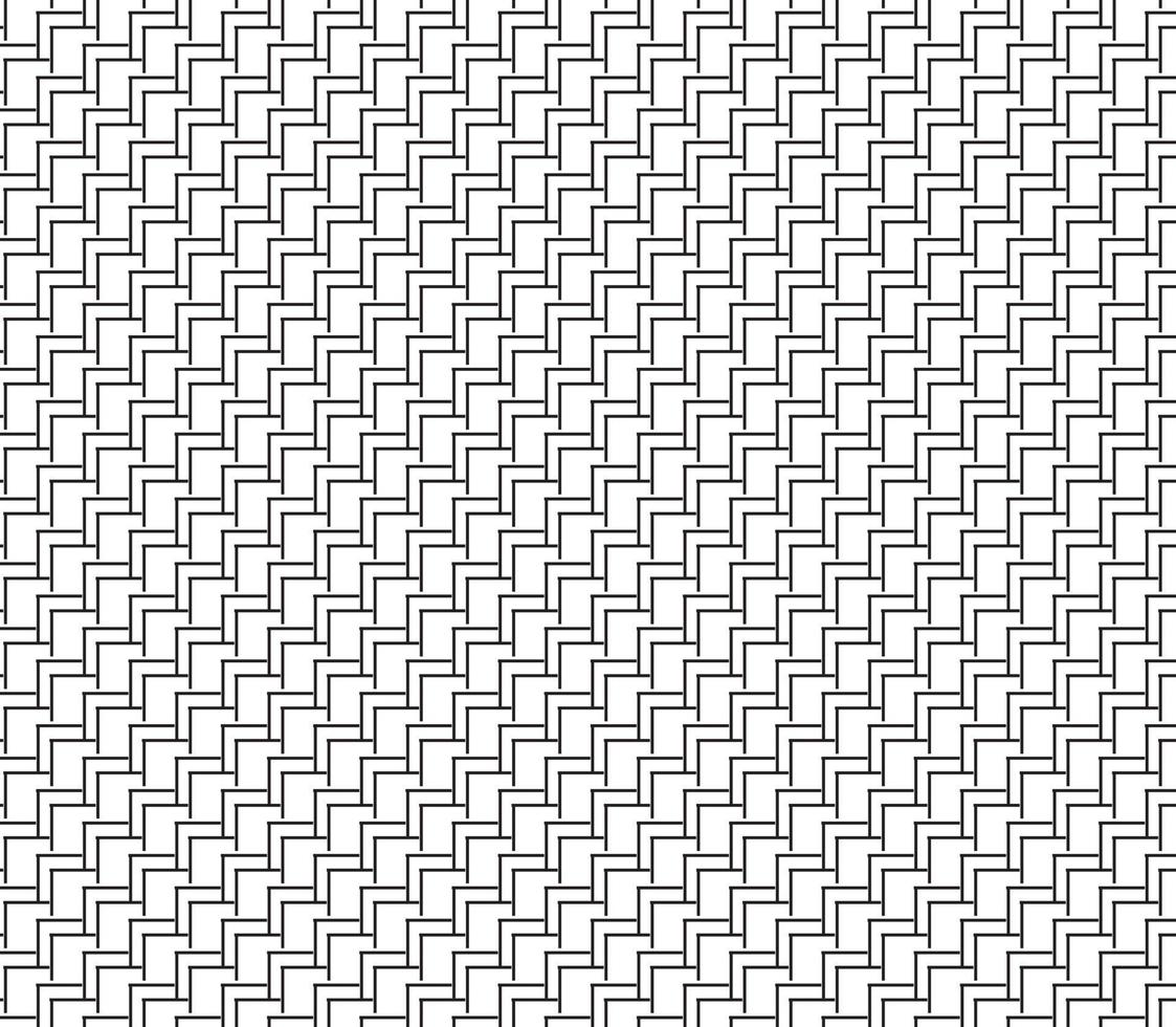 abstract pattern border Seamless black, gray and white square stripes Beautiful geometric maze pattern fabric. vector