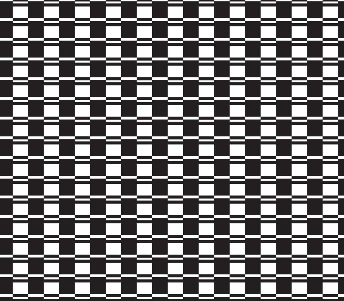 abstract pattern border Seamless black, gray and white square stripes Beautiful geometric maze pattern fabric. vector