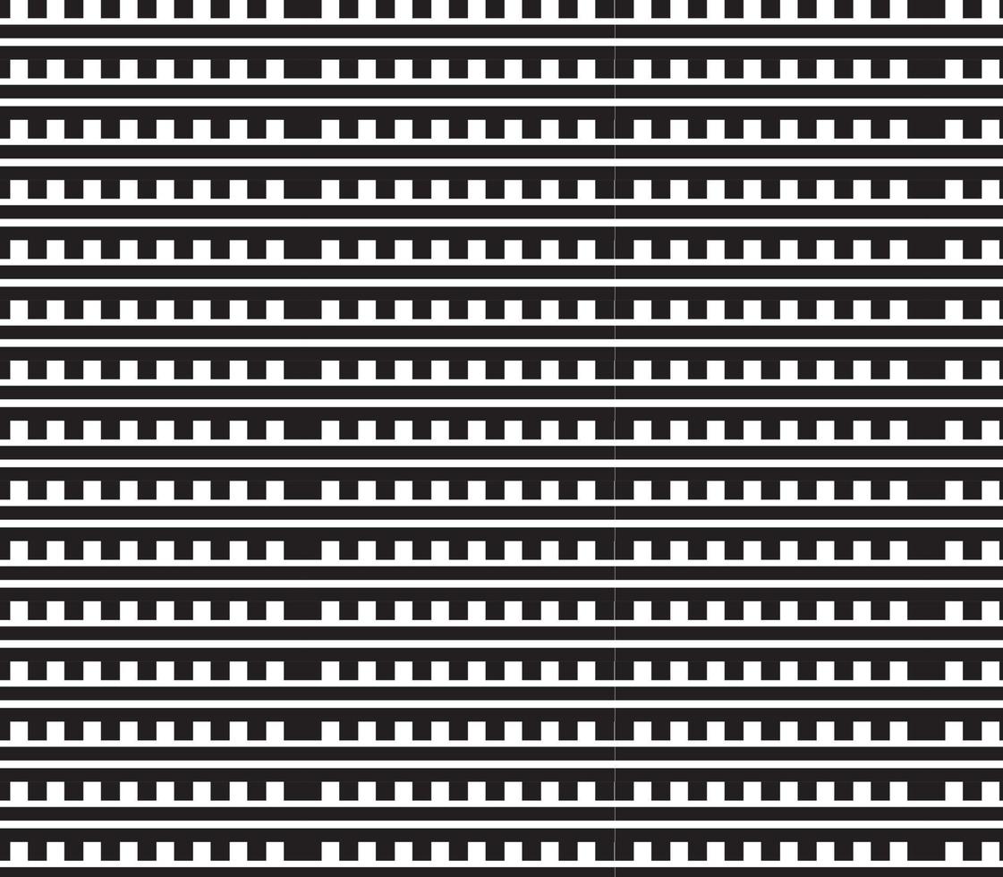 abstract pattern border Seamless black, gray and white square stripes beautiful geometric pattern fabric vector