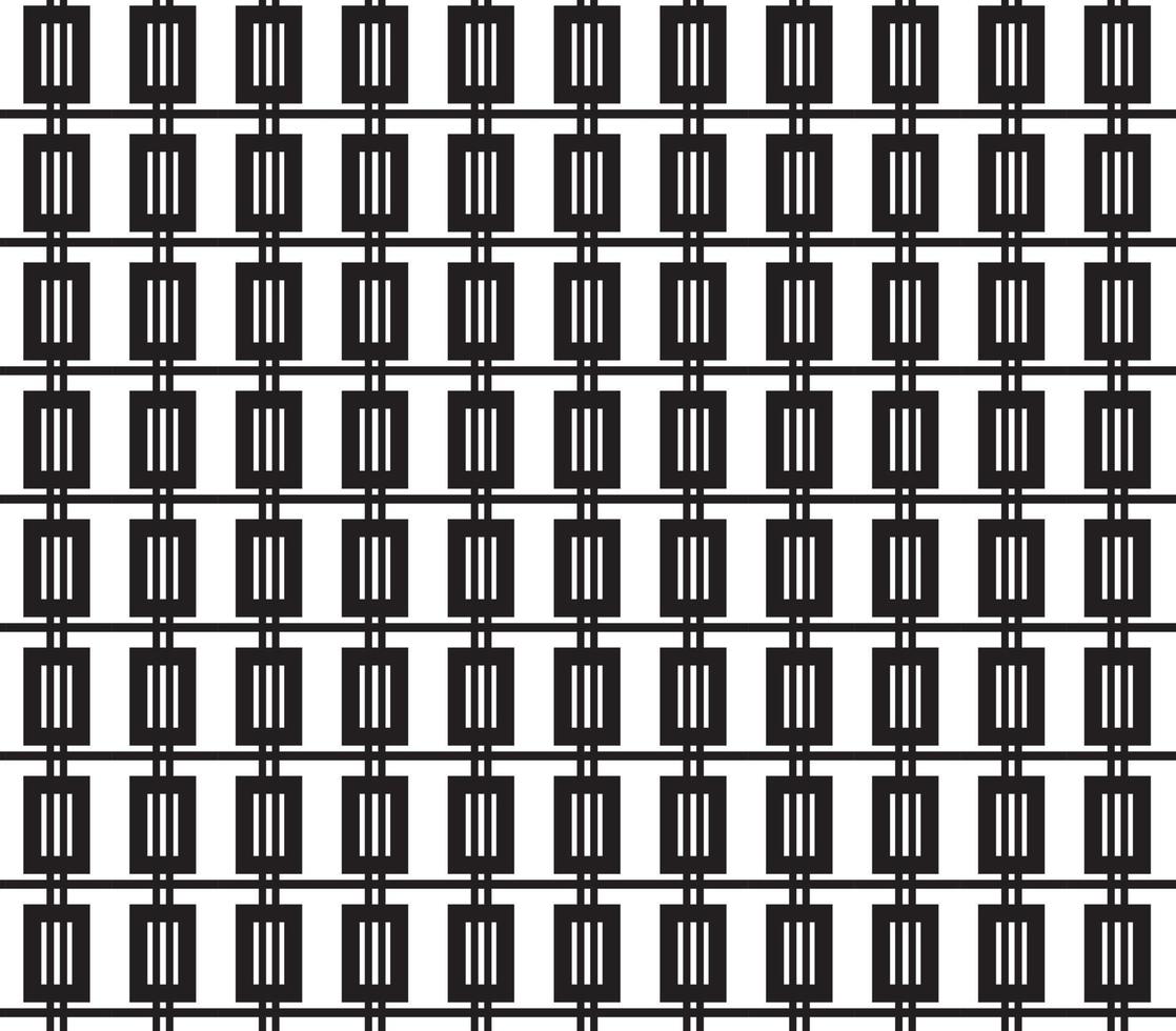abstract pattern border Seamless black, gray and white square stripes beautiful geometric pattern fabric vector