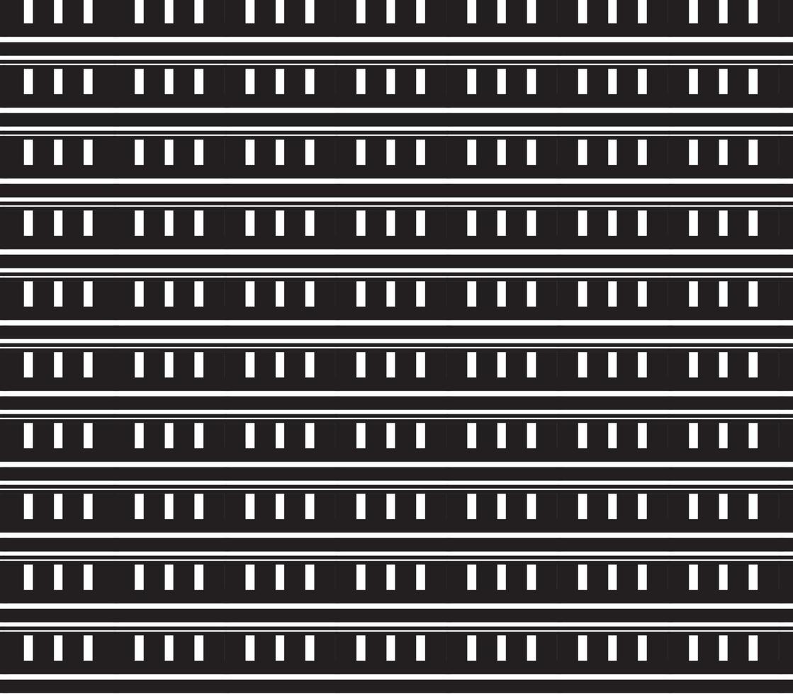 abstract pattern border Seamless black, gray and white square stripes beautiful geometric pattern fabric vector