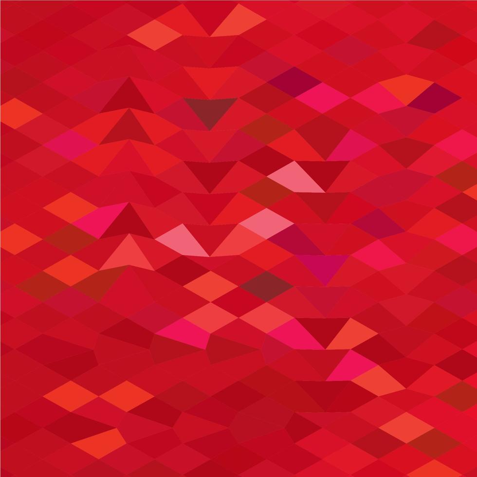 Imperial Red Abstract Low Polygon Background vector