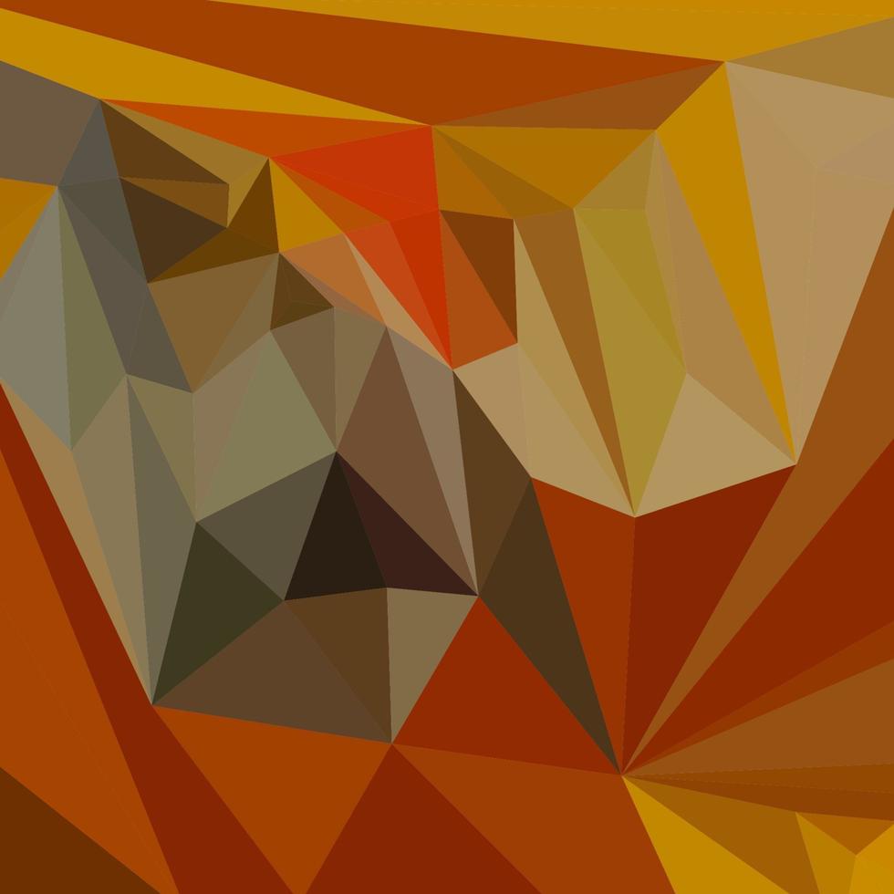 fondo de polígono bajo abstracto marrón caoba vector