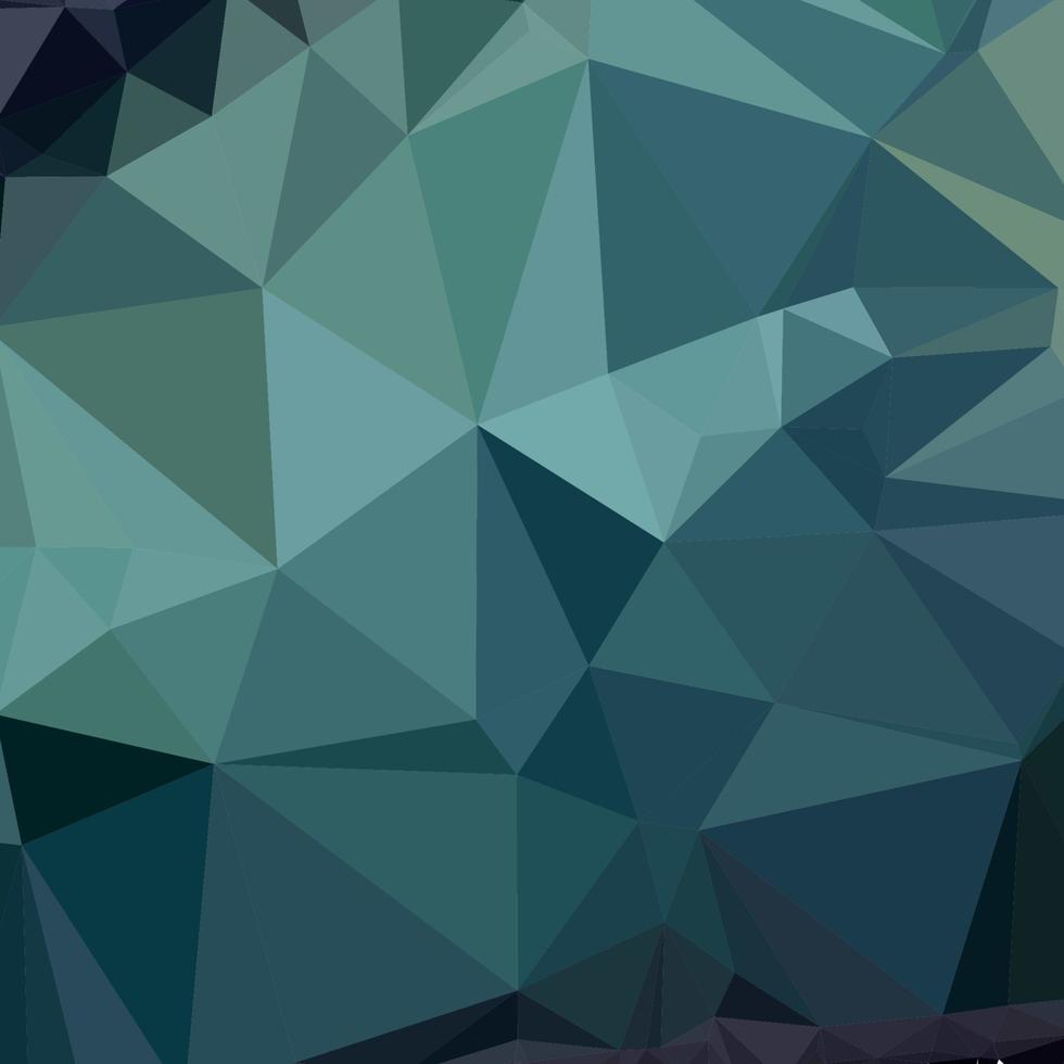 Metallic Seaweed Green Abstract Low Polygon Background vector