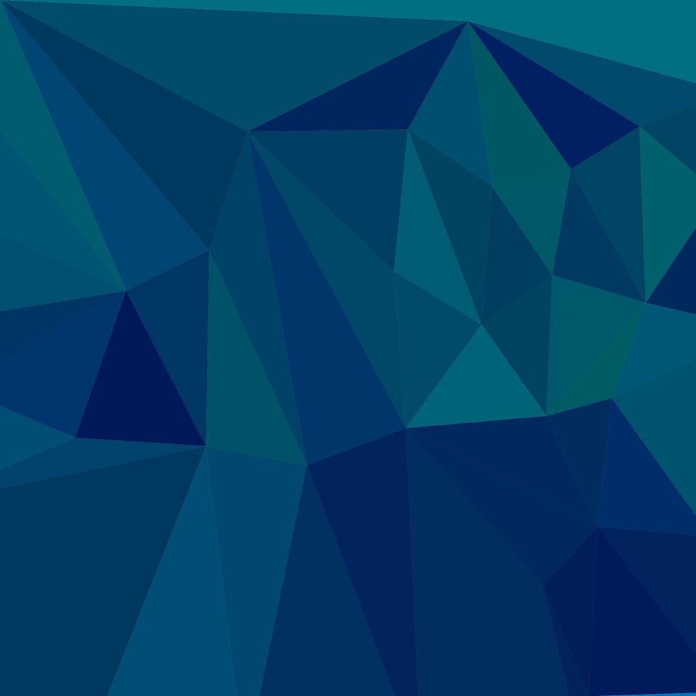 Medium Teal Blue Abstract Low Polygon Background vector