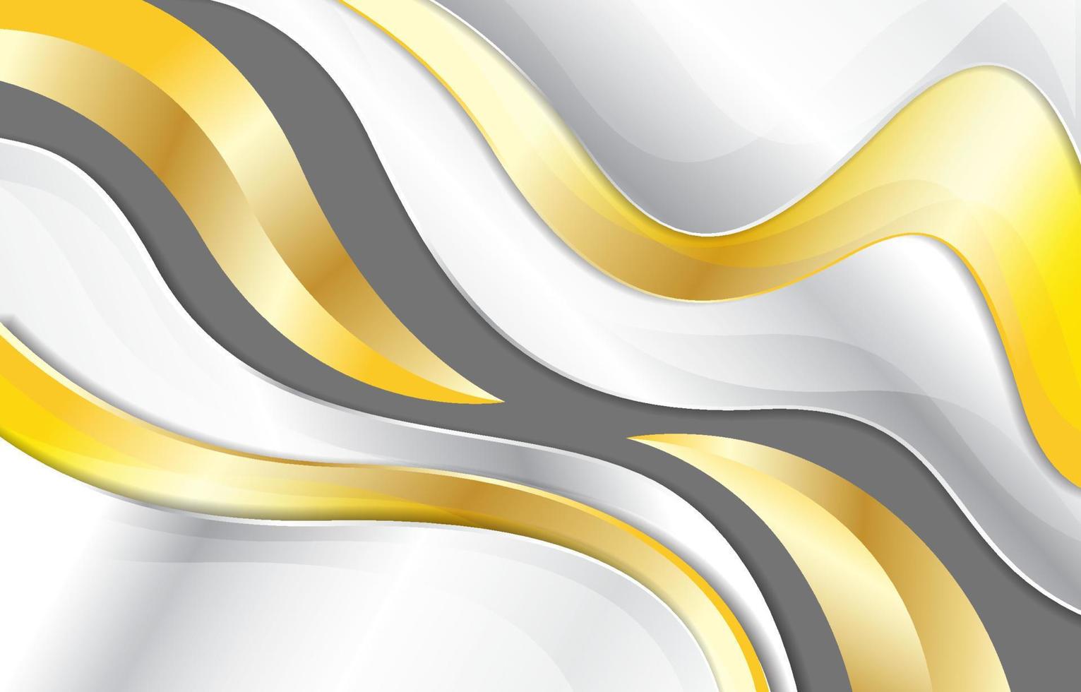 White And Gold Fluid Abstract Gradient Background vector