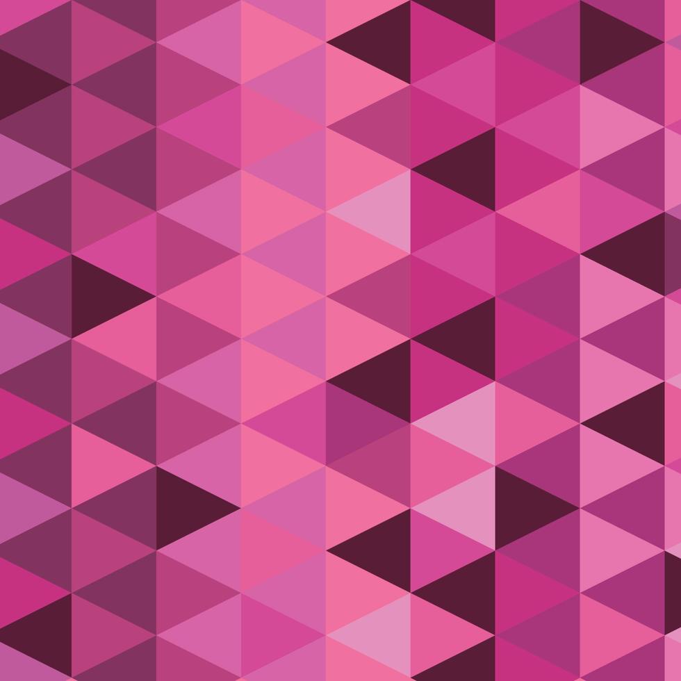patrón de triángulos en rosa vector