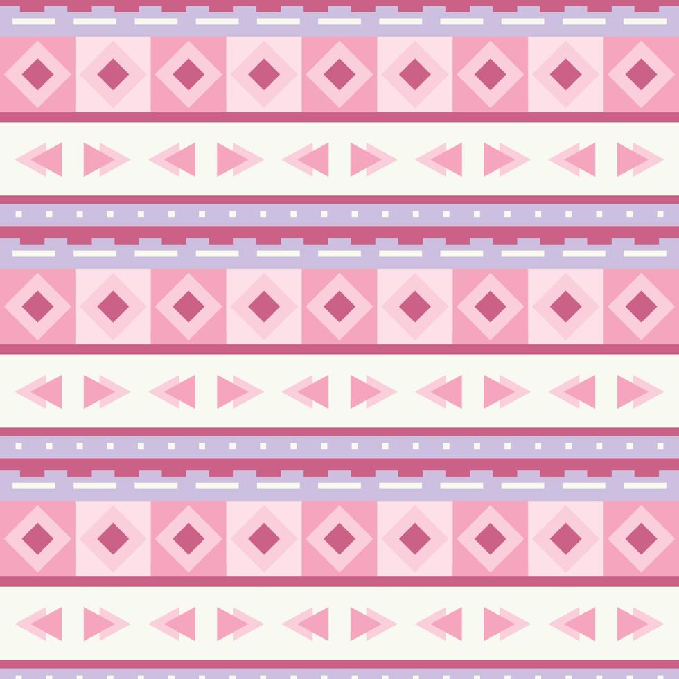 Aztec Pink Pattern vector