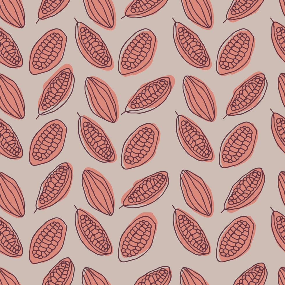 Seamles Cocoa Pattern vector