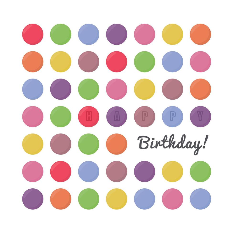 Smarties Background for Birthday vector