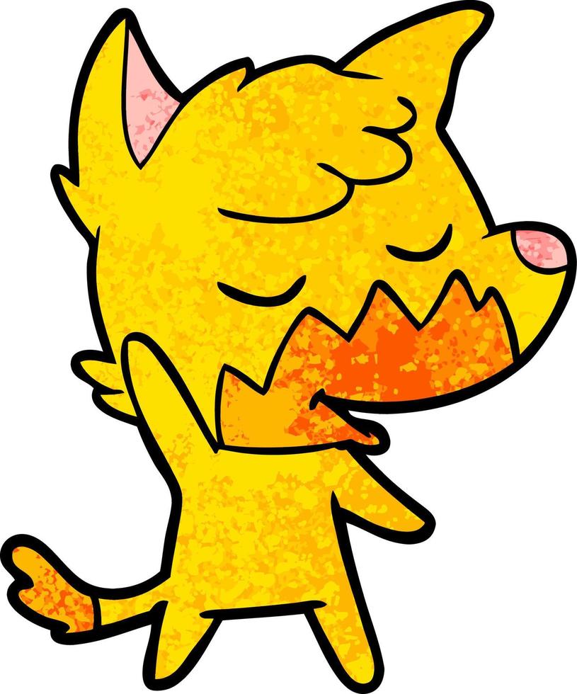 fox cartoon character vector