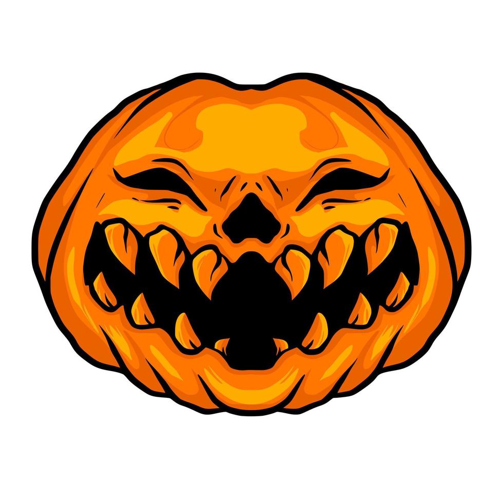 vector de arte de calabaza de halloween