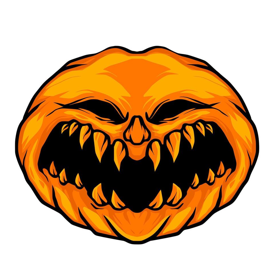 Halloween pumpkin art vector