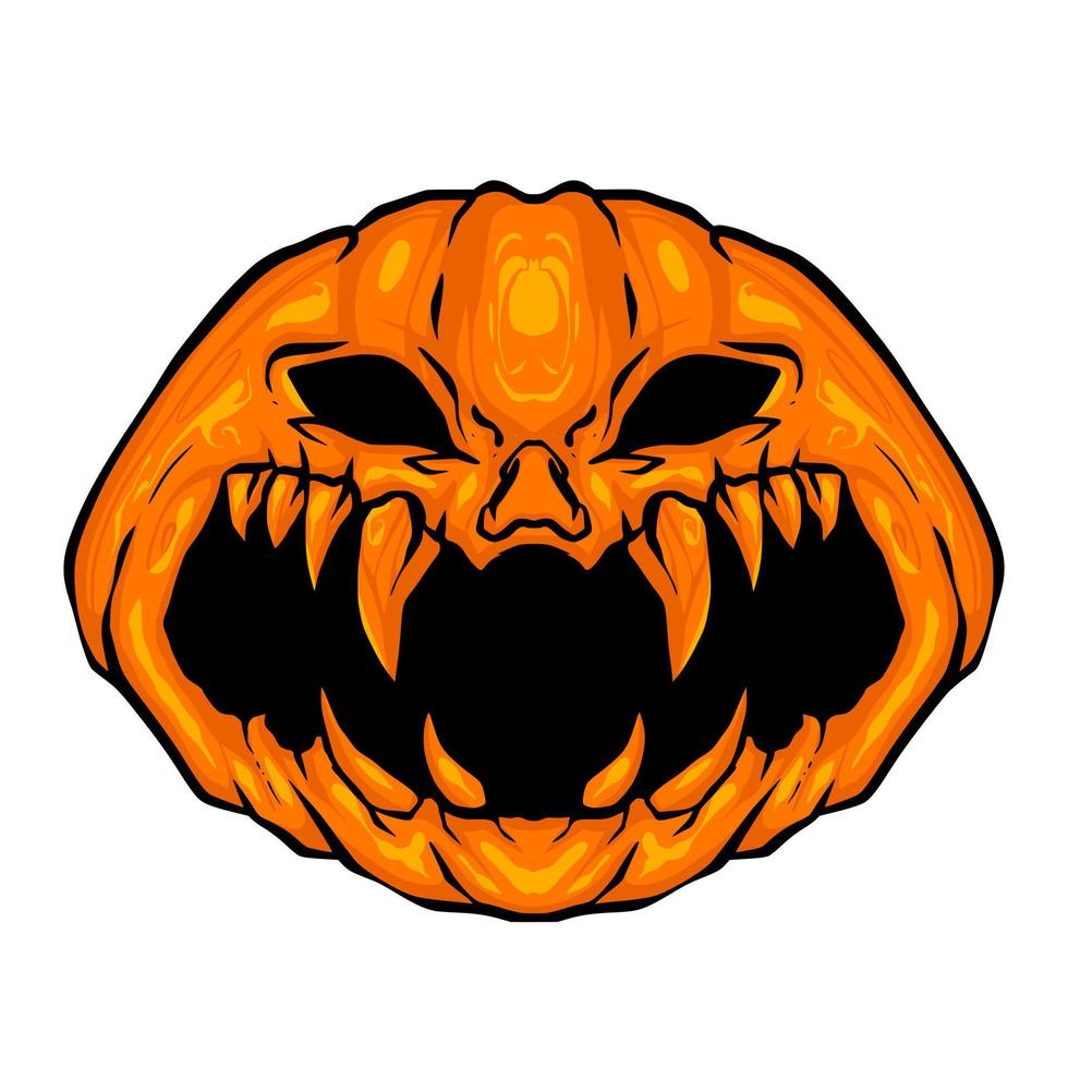 vector de arte de calabaza de halloween