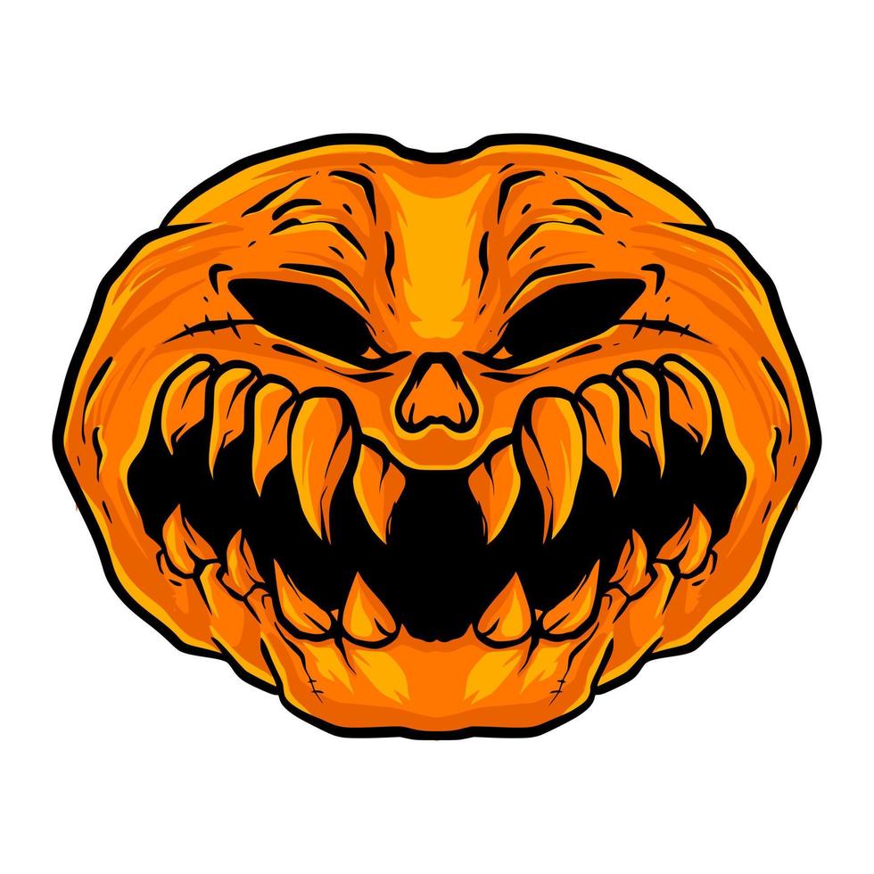 vector de arte de calabaza de halloween