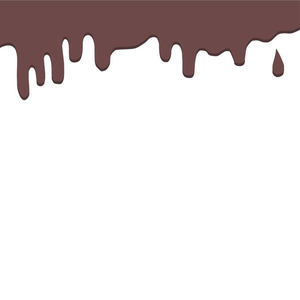 efecto gotas de chocolate vector