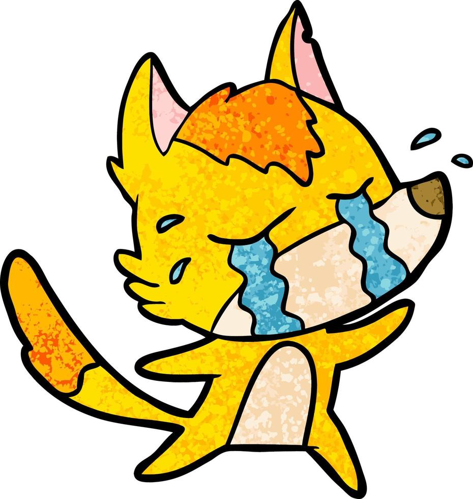 fox cartoon character vector