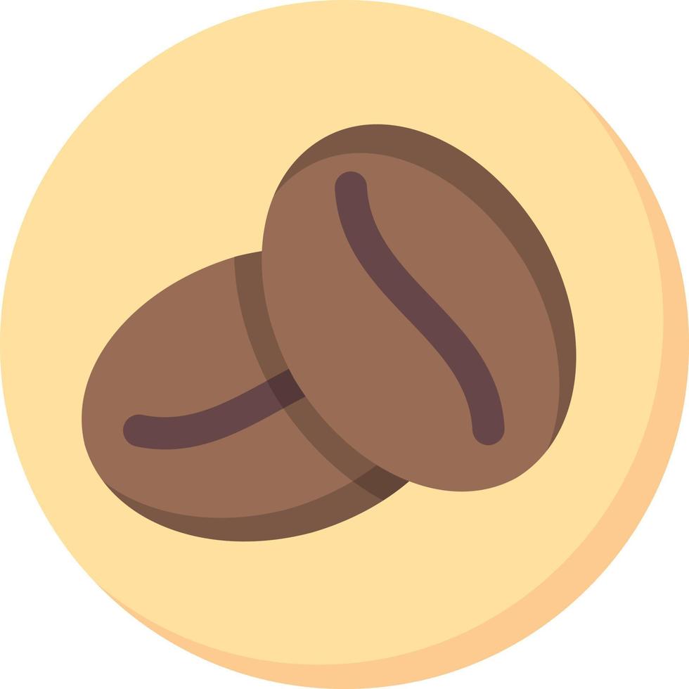 Coffee Beans Flat Icon vector