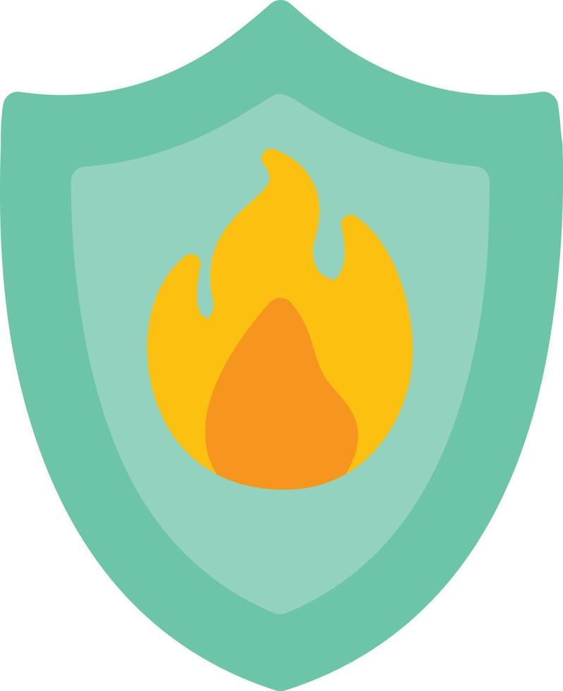 Fire Protection Flat Icon vector