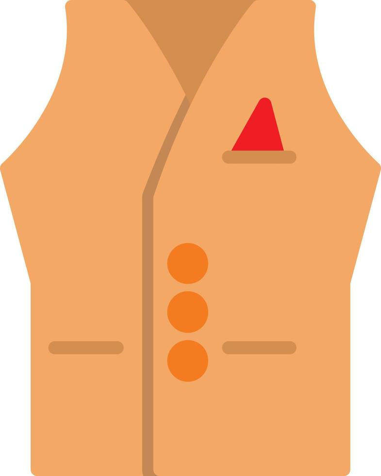 Vest Flat Icon vector